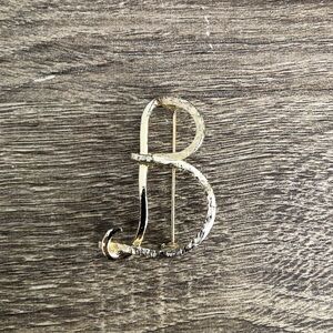Vtg Letter B Brooch
